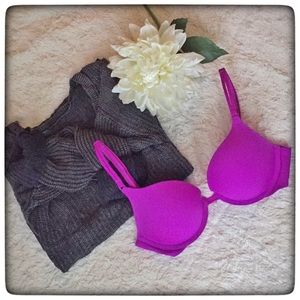VS bright purple bra